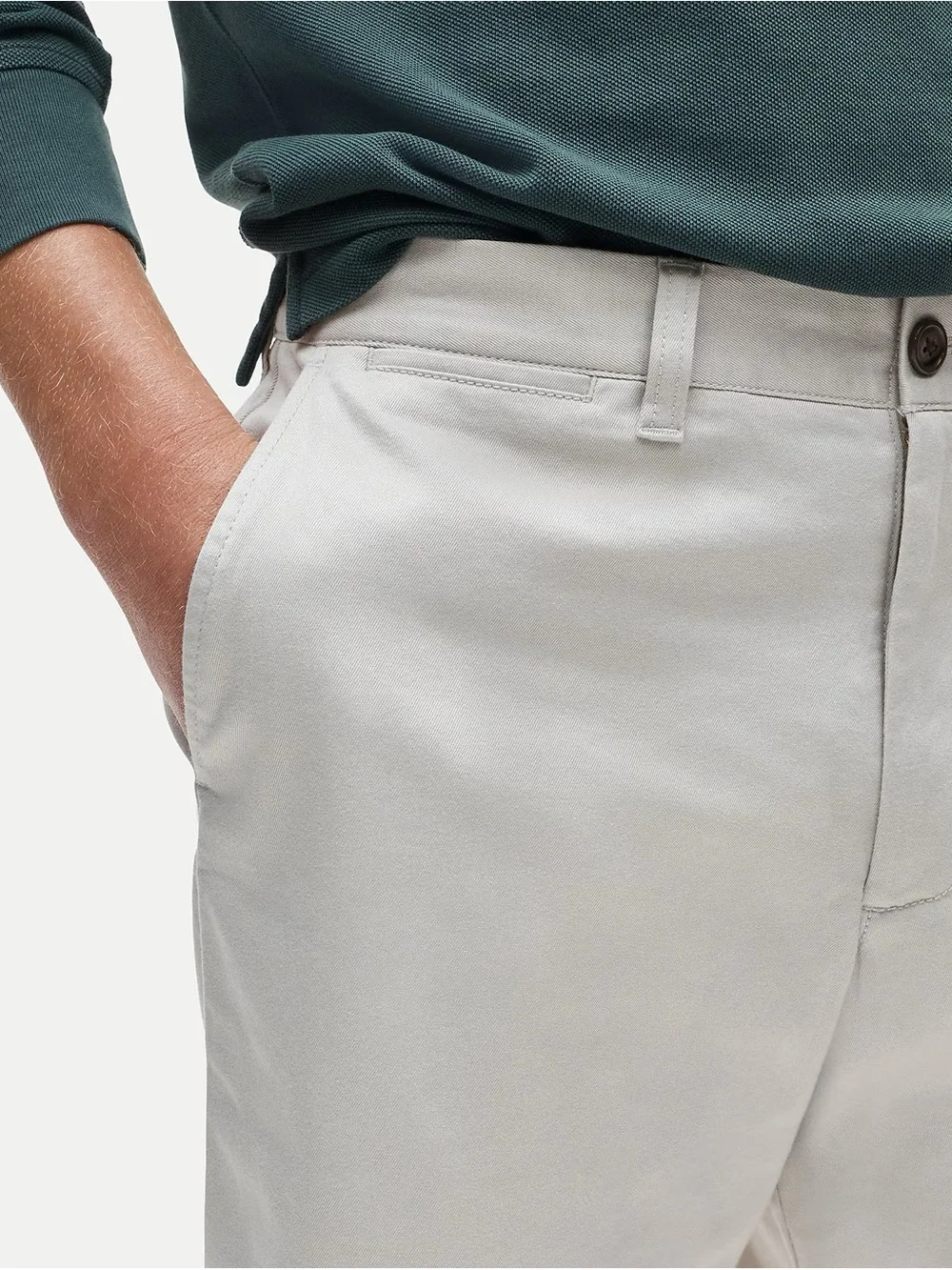 J. Crew 9” Stretch Chino Shorts in Stone 32” Waist Smart Preppy Minimalist